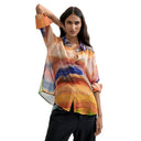 Desigual Orange Women's Blouse