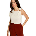 Morgan De Toi Beige Women's Knitwear